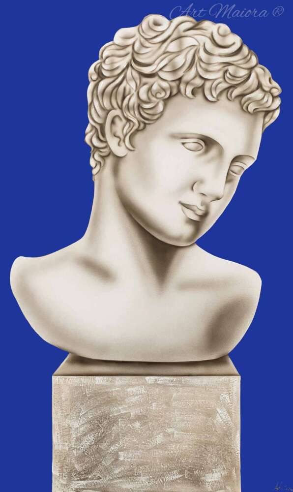 Quadro "eterno amore" blu - Art Maiora (set due pezzi) - immagine 3