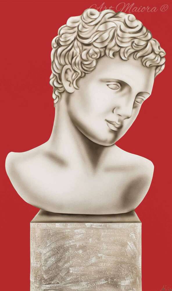 Quadro "eterno amore" rosso - Art Maiora (set due pezzi) - immagine 3