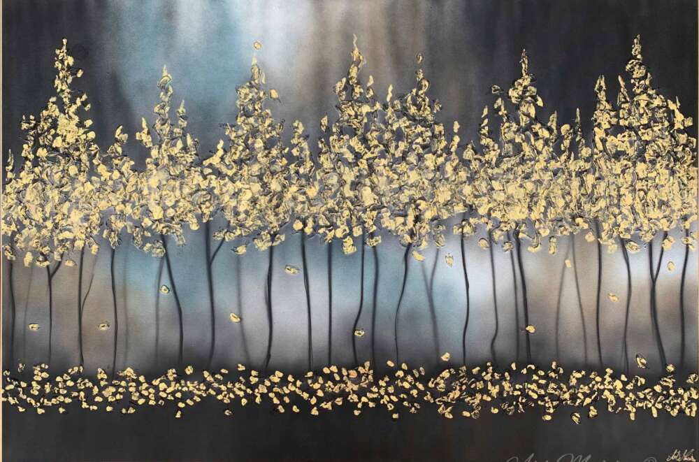 Quadro "notte romantica" oro - Art Maiora - immagine 4