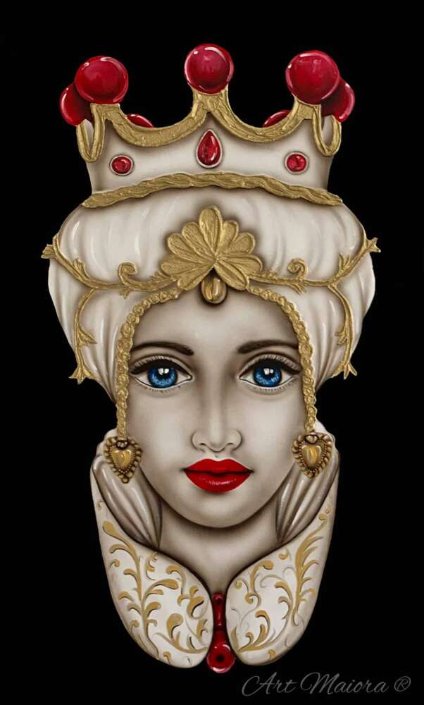 Quadro teste di moro "Crown" - Art Maiora (set due pezzi) - immagine 2