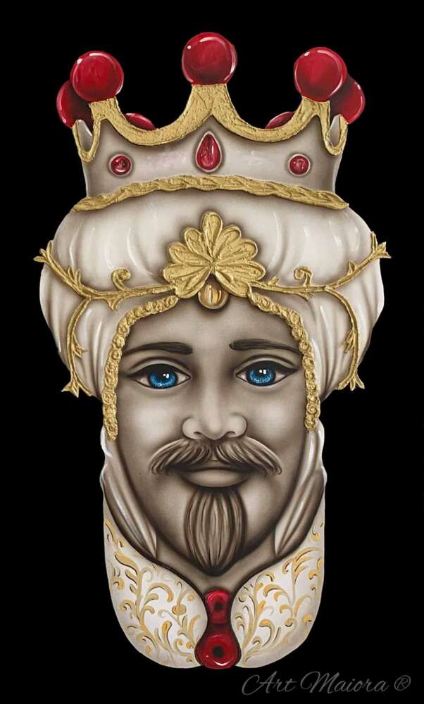 Quadro teste di moro "Crown" - Art Maiora (set due pezzi) - immagine 3