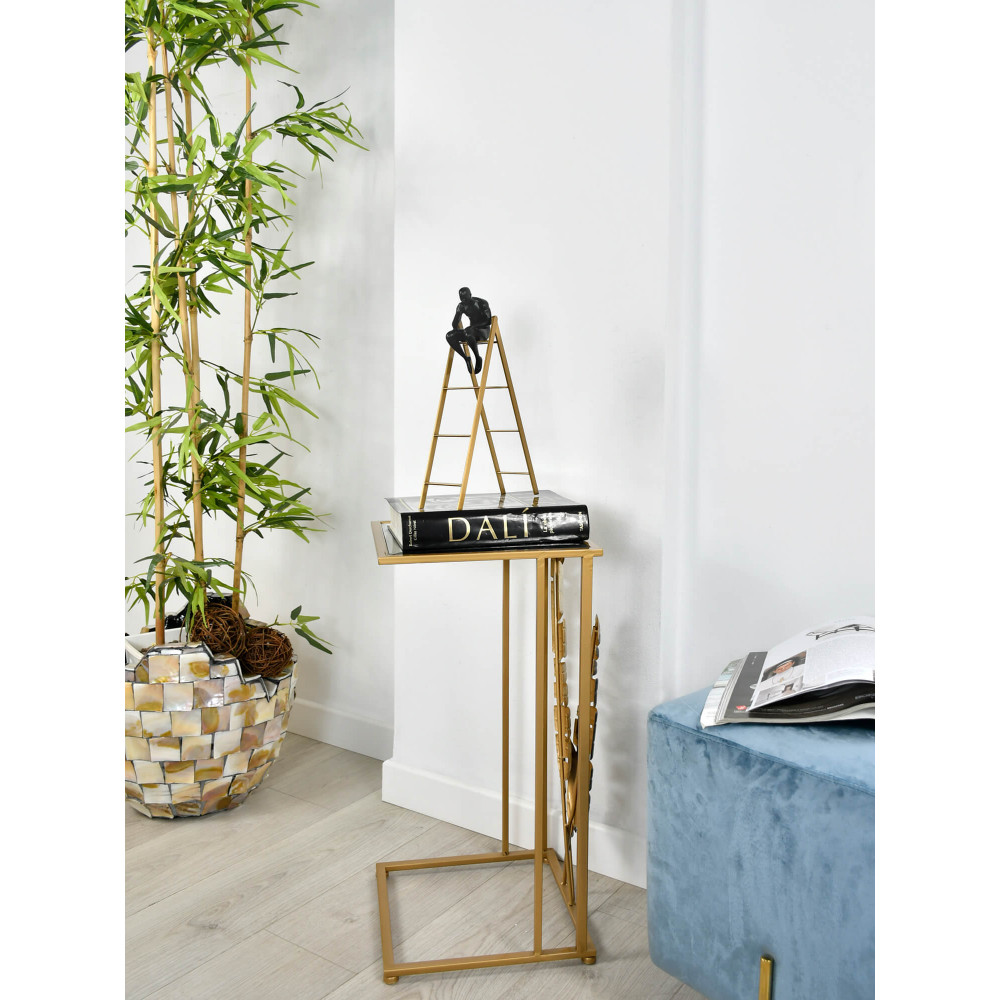 Scultura in resina e ferro filosofo sulla scala - immagine 5