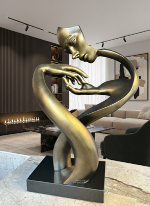 scultura-in-resina-bronzo-e-nero-l'origine-del-pensiero (1)