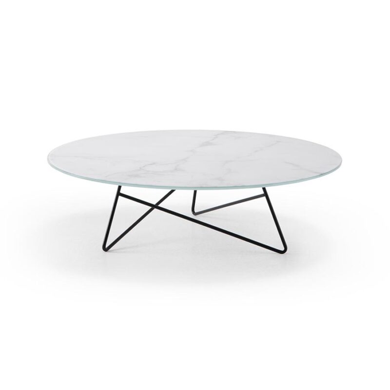 Tavolino Ermione 90 top vetro/ceramica - Meme Design - immagine 3
