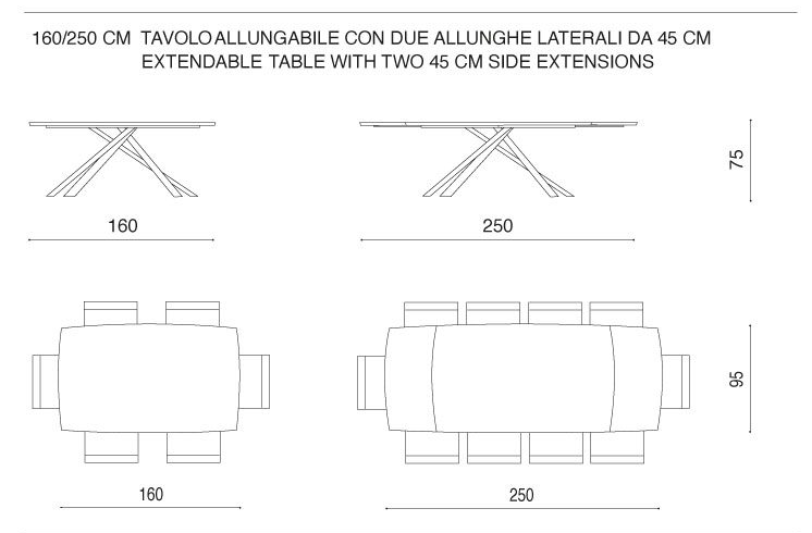Tavolo Floyd allungabile - Capodarte - immagine 6