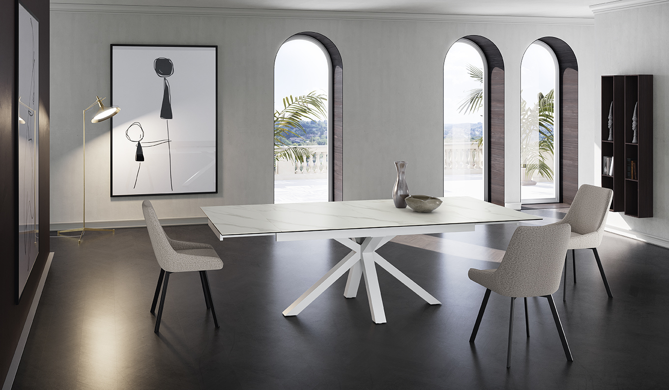 Tavolo rettangolare ceramica 1 - Stones - immagine 11