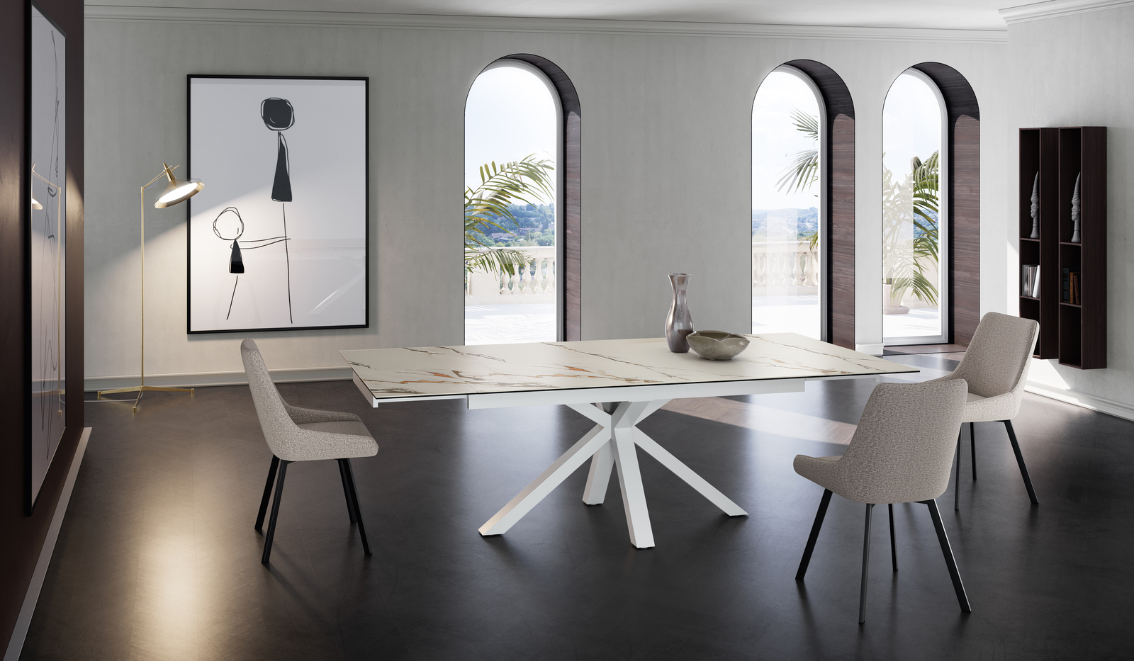 Tavolo rettangolare ceramica 1 - Stones