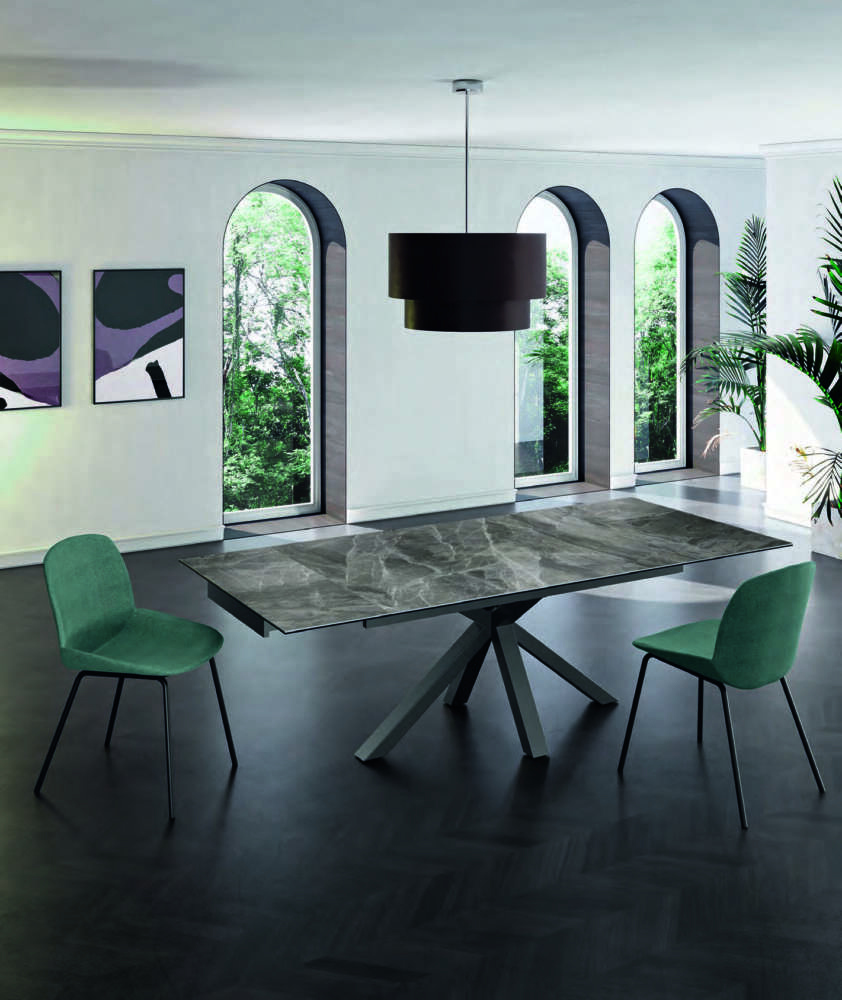 Tavolo rettangolare ceramica 1 - Stones - immagine 2