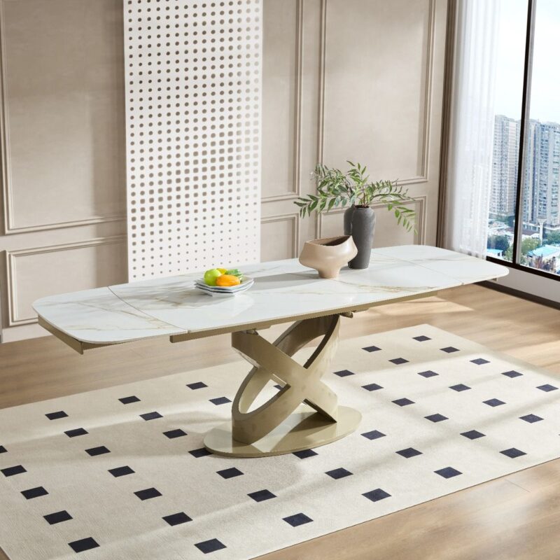 Tavolo Anita a botte allungabile ceramica 160/240 cm