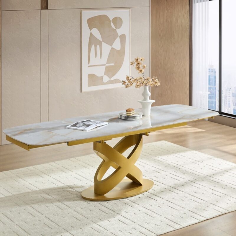 Tavolo Olga a botte allungabile ceramica 160/240 cm