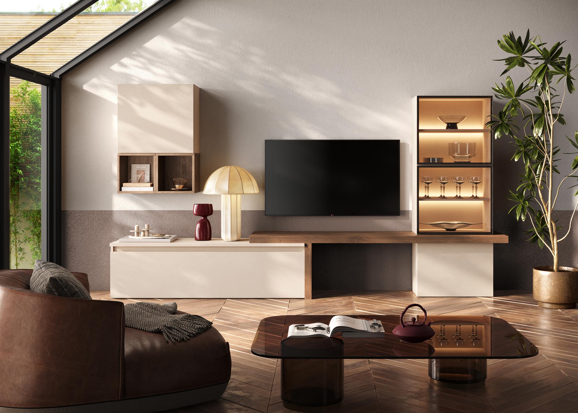 parete-tv-attrezzata-soggiorno-legno-noce-mercure-cashmere-beige (2)