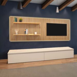 parete-tv-attrezzata-soggiorno-pannello-tv-legno-rovere-cadiz-cannettato-base-cassettoni-bianco-gesso