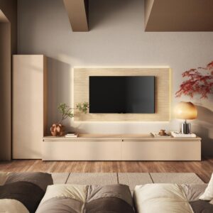 parete-tv-soggiorno-pannello-legno-traveritino-dietro-tv-2-cassettoni-colonna-panna-beige (1)