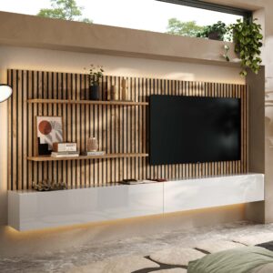 parete-tv-soggiorno-pannello-tv-boiserie-cannette-legno-rovere-cadiz-bianco-lucido (1)
