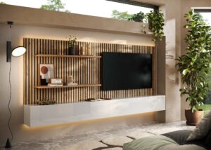 parete-tv-soggiorno-pannello-tv-boiserie-cannette-legno-rovere-cadiz-bianco-lucido (2)