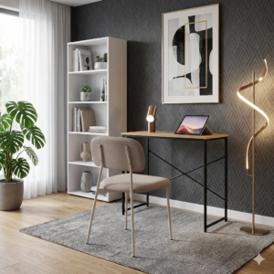 scrivania-scrittoio-lineare-legno-rovere-rustico-metallo-nero (1)