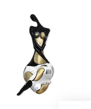scultura-in-resina-ambienti-glamour-gol-queen-oro-e-nero (2)