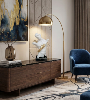 scultura-in-resina-il-mito-dell'amore-ambienti-glamour-bianco-mani-oro