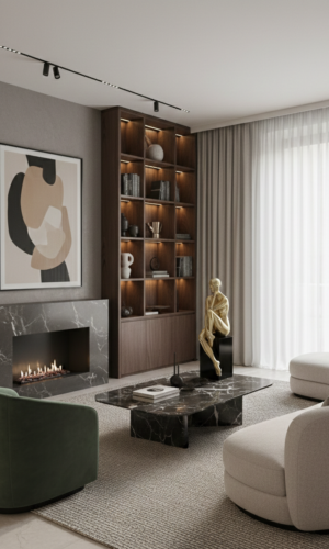 scultura-in-resina-l'attesa-silenziosa-nero-oro-sensualità