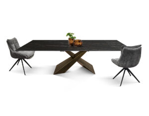 tavolo-rettangolare-marmo-nero-venato-opaco-gambe-X-bronzo (4)