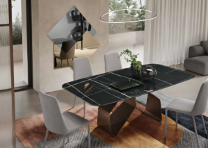 tavolo-swing-piano-ceramica-marmo-sahara-noir-struttura-bronzo