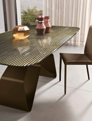 tavolo-swing-vetro-rigato-bronzo-struttura-bronzo-capodarte