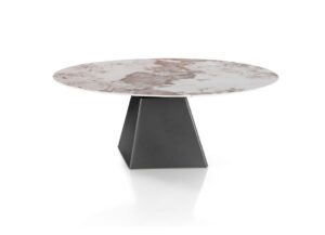 tavolo-tondo-a-botte-allungabile-marmo-patagonia-struttura-antracite-160-cm (2)