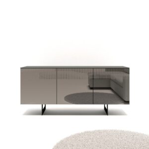 madia-3-ante-specchio-fumè-antracite-piedi-metallo-slitta-zona-living-soggiorno