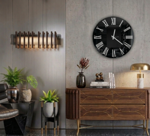 orologio-da-parete-a-specchio-fumè-ramato-indicatori-bianchi-vanity-time-indicatori-romani