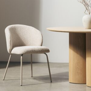 sedia-poltroncina-tessuto-bouclè-beige-chiaro-struttura-tortora-chiaro (5)