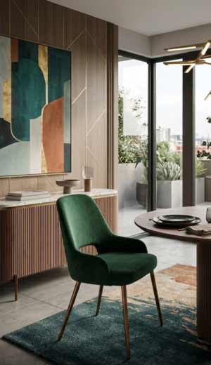 sedia-clark-velluto-ambiente-verde-bosco-struttura-bronzo (1)