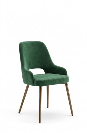 sedia-clark-velluto-ambiente-verde-bosco-struttura-bronzo (2)