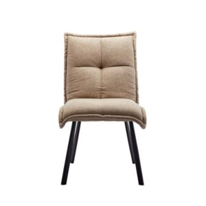 sedia-imbottita-tessuto-trapuntata-cuscinoni-beige-grigio-struttura-metallo-nero (8)