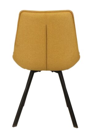 sedia-imbottita-tessuto-trapuntato-a-quadri-giallo-grigio-marrone-struttura-metallo-nero (10)