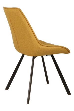 sedia-imbottita-tessuto-trapuntato-a-quadri-giallo-grigio-marrone-struttura-metallo-nero (11)