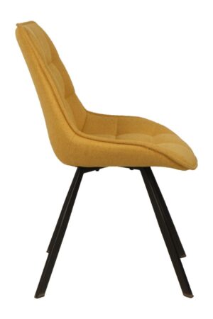 sedia-imbottita-tessuto-trapuntato-a-quadri-giallo-grigio-marrone-struttura-metallo-nero (12)