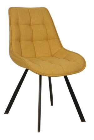 sedia-imbottita-tessuto-trapuntato-a-quadri-giallo-grigio-marrone-struttura-metallo-nero (13)