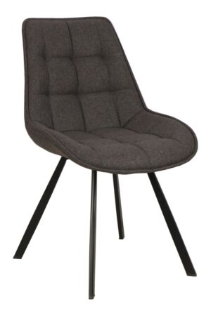 sedia-imbottita-tessuto-trapuntato-a-quadri-giallo-grigio-marrone-struttura-metallo-nero (3)