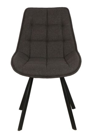 sedia-imbottita-tessuto-trapuntato-a-quadri-giallo-grigio-marrone-struttura-metallo-nero (4)