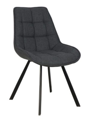 sedia-imbottita-tessuto-trapuntato-a-quadri-giallo-grigio-marrone-struttura-metallo-nero (8)