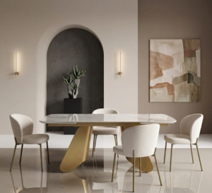 tavolo-a-botte-gres-ceramica-calacatta-gold-lucido-struttura-metallo-oro-bilbao-tavolo-design (3)