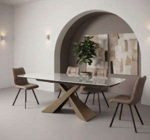 tavolo-a-botte-gres-ceramica-carrara-gold-lucido-calacatta-gold-struttura-x-bronzo-metallo-barone-living-tavolo-design (2)