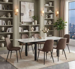 tavolo-rettangolare-allungabile-ceramica-gres-140cm-estendibile-fino-a-200cm-ceramica-bianco-silver-lucido-carrara-struttura-metallo-nero (2)