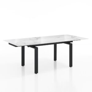 tavolo-rettangolare-allungabile-ceramica-gres-140cm-estendibile-fino-a-200cm-ceramica-bianco-silver-lucido-carrara-struttura-metallo-nero (2)