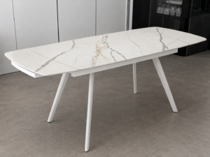 tavolo-gres-ceramica-piano-calacatta-gold-opaco-struttura-bianco-tavolo-a-botte-allungabile-140cm (1)