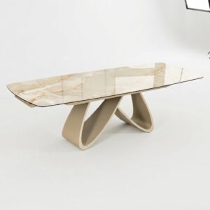 tavolo-a-botte-allungabile-gres-ceramica-onice-gold-lucido-struttura-sabbia-tavolo-a-botte-180cm-allungabile-a-260cm (3)