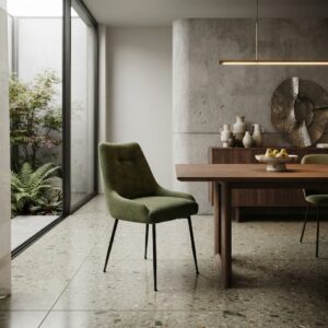 sedia-imbottita-tessuto-verde-bosco-antimacchia-acquaclean-pet-friendly-struttura-metallo-nero-chair-modern-green- (1)