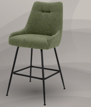 sgabello-imbottito-tessuto-acquaclean-verde-bosco-antimacchia-struttura-metallo-nero-