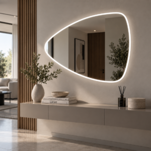 specchio-triangolare-organico-angoli-tondi-100x70cm-design-luce-led-4000k