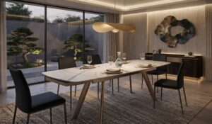 tavolo-gres-ceramica-piano-calacatta-gold-opaco-struttura-champagne-tavolo-a-botte-allungabile-160cm (2)